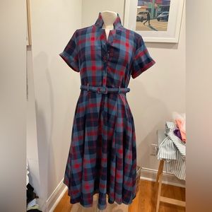 Fit and flare plaid dress from Collectif